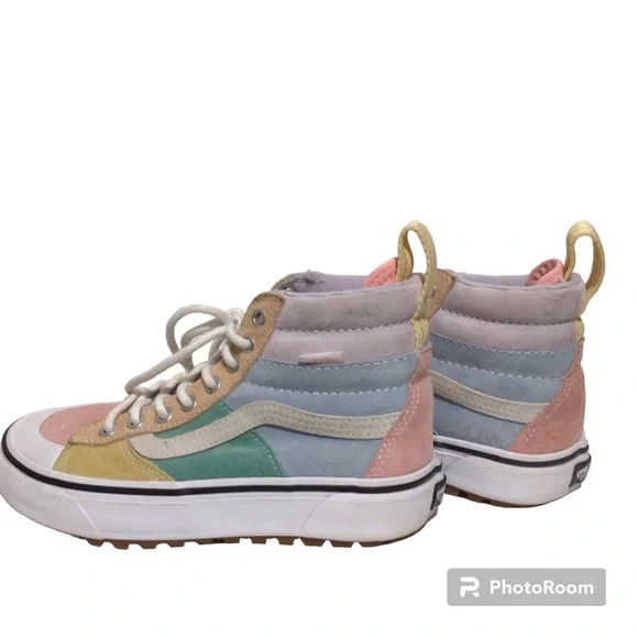 Pastel Suede High Top Vans Sk8 Hi Unisex W 5 M 3.5 - Picture 2 of 8